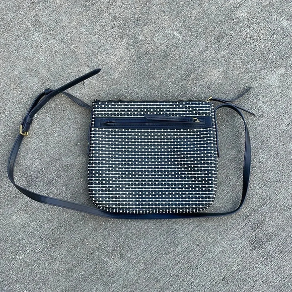 Fossil Crossbody Black White Geometric Fiona Gemma - Picture 5 of 6